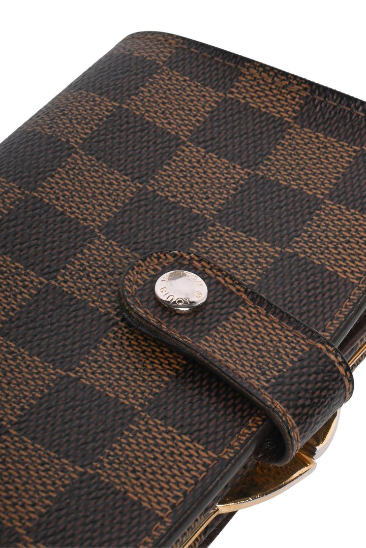 Louis Vuitton 2006 Damier Ebene French Purse Wallet