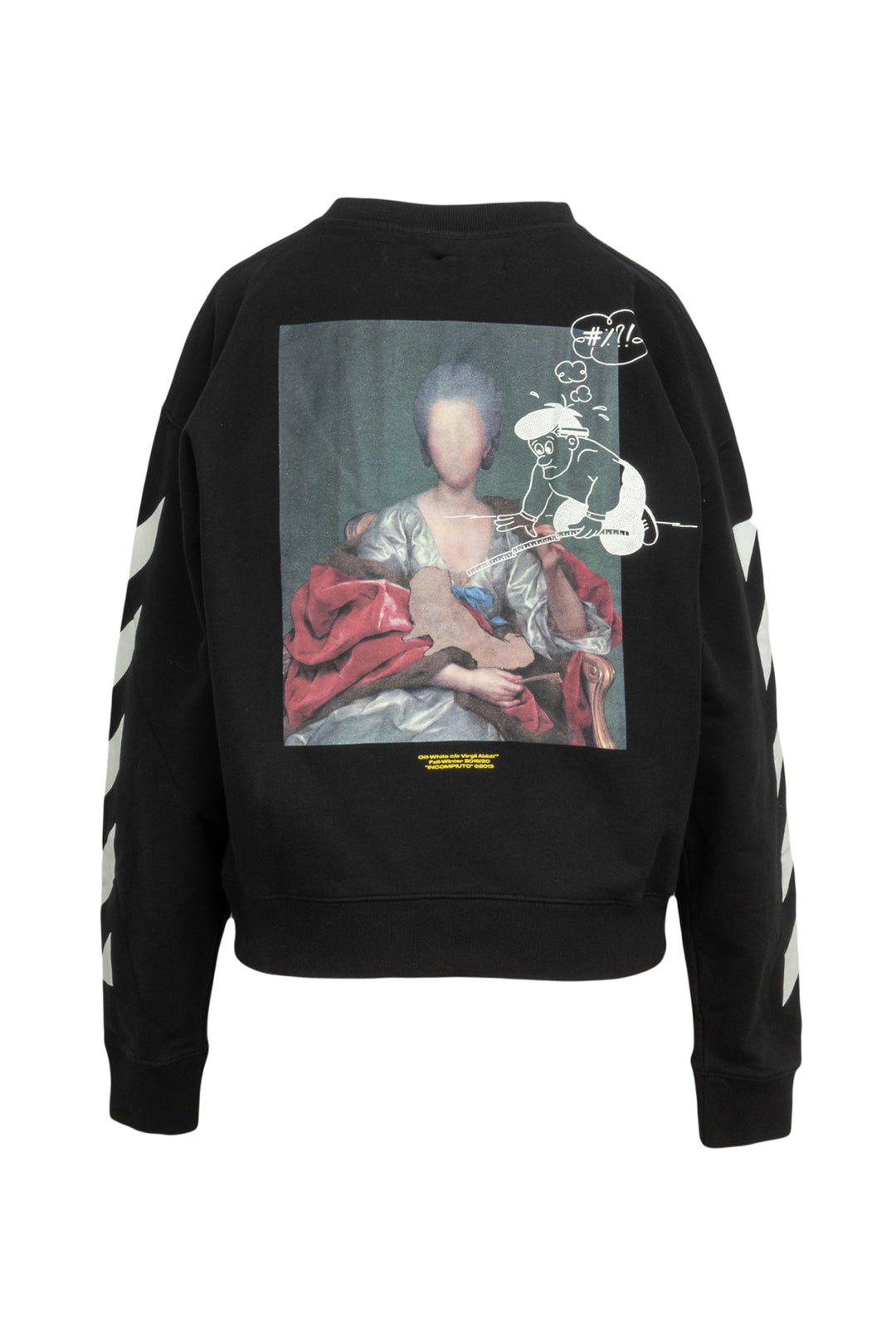 OFF-WHITE Size L Men's Diag Mariana Des Crewneck Sweatshirt