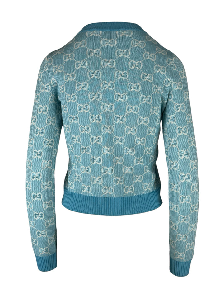 Gucci Size XS GG Monogram Jacquard Knit Sweater