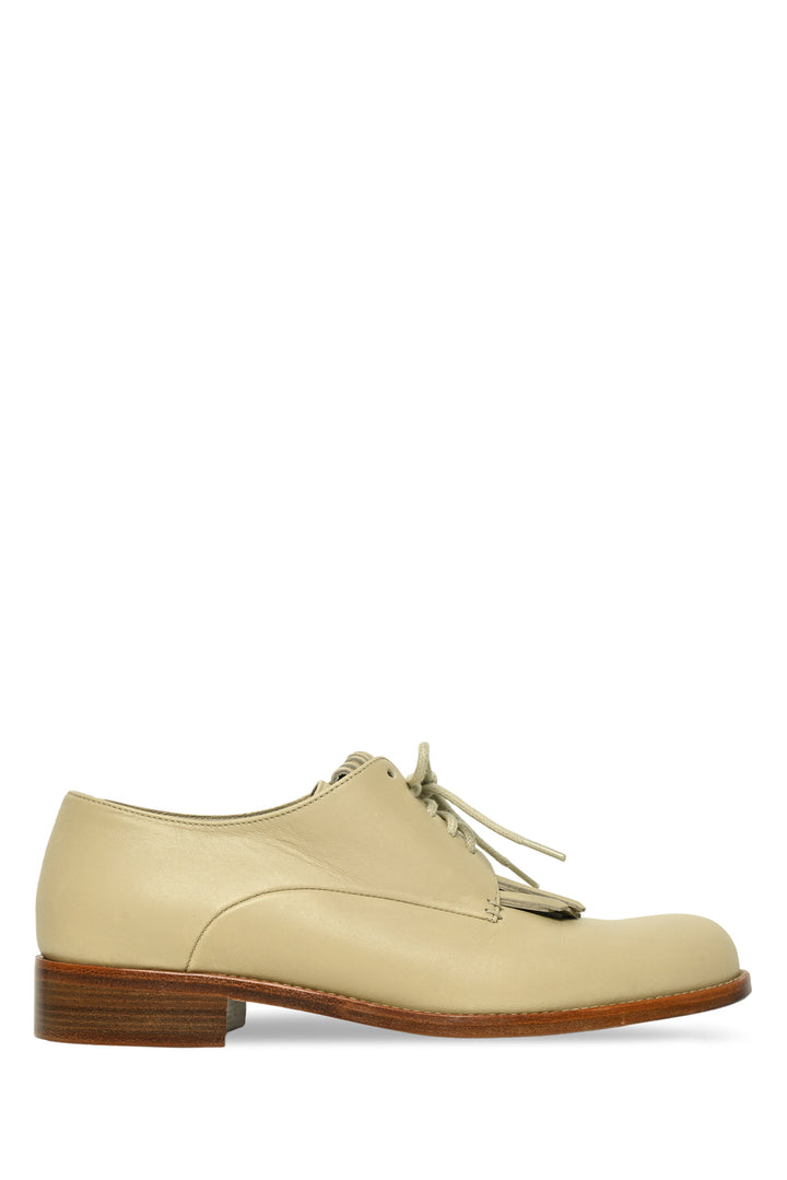 Loro Piana Size 37 Leather Lace-Up Oxfords