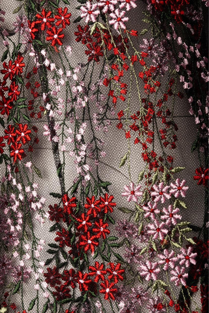 Junya Watanabe Size M SS 2012 Collection Floral Embroidered Mesh Dress