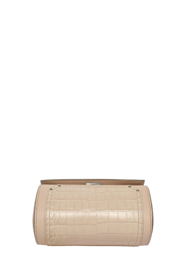 Givenchy 2016 Mini Croc Embossed Pandora Box Crossbody