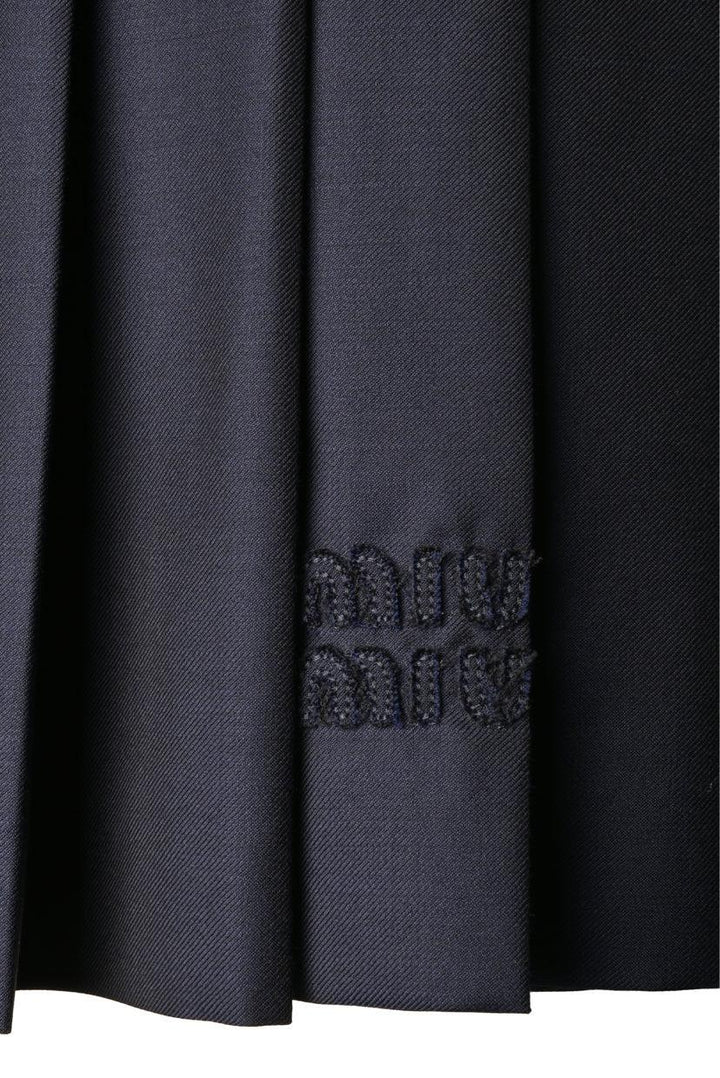 Miu Miu Size 42 2024 Pleated Batavia Skirt