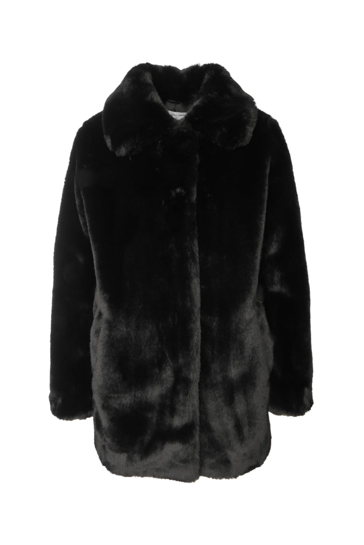 Gerard Darel Size 38 Faux Fur Coat