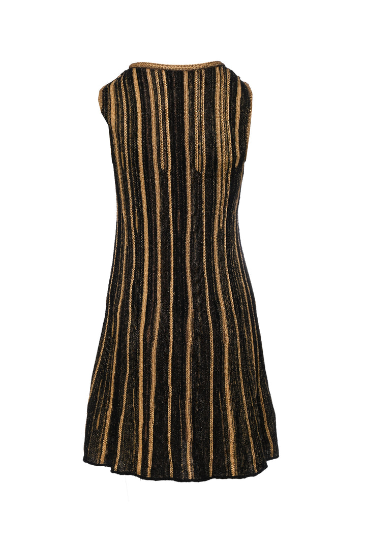Missoni Size 42 Metallic Sparkle Knit Mini Dress