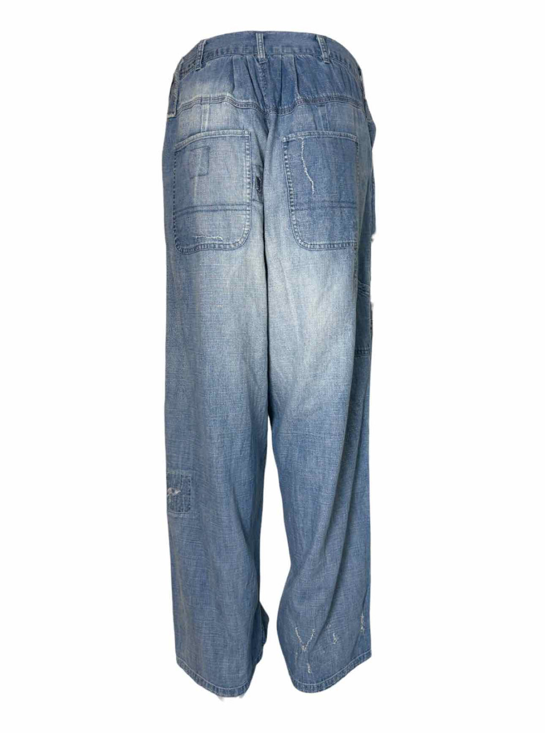 Magnolia Pearl Size OS Distressed Patchwork Jeans
