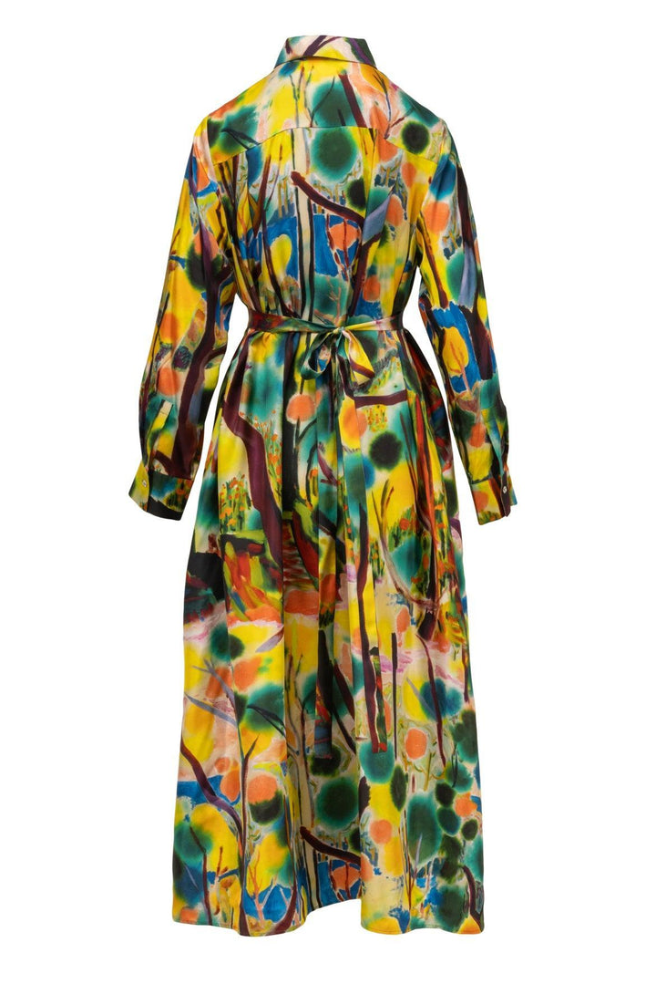 Ulla Johnson Size 8 Multi-colour Lone Sleeve Maxi Dress