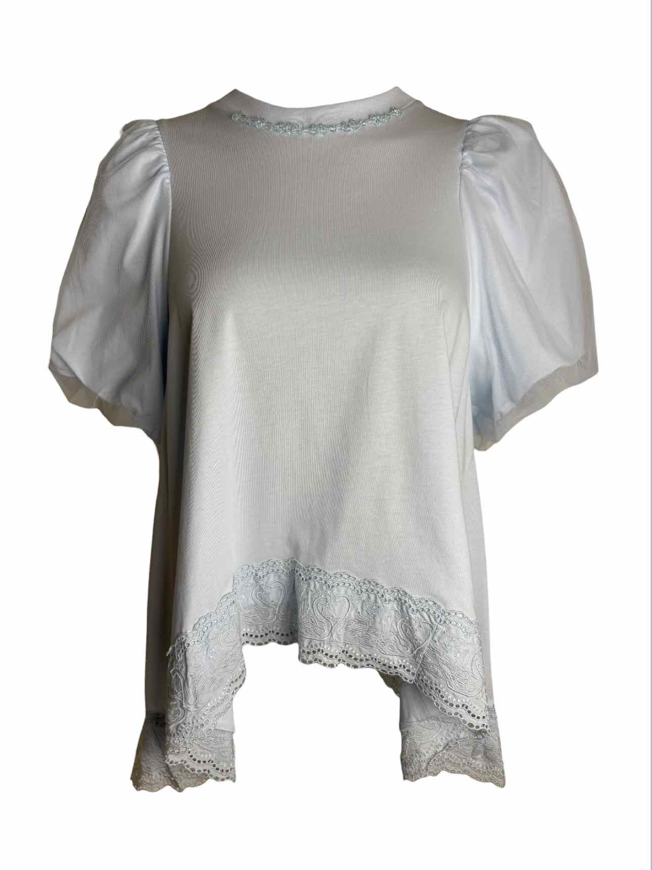 【simone rocha×】シースルートップス Simone Rocha Size M Tulle Puff Sleeve Tops - Luxury Used Designer