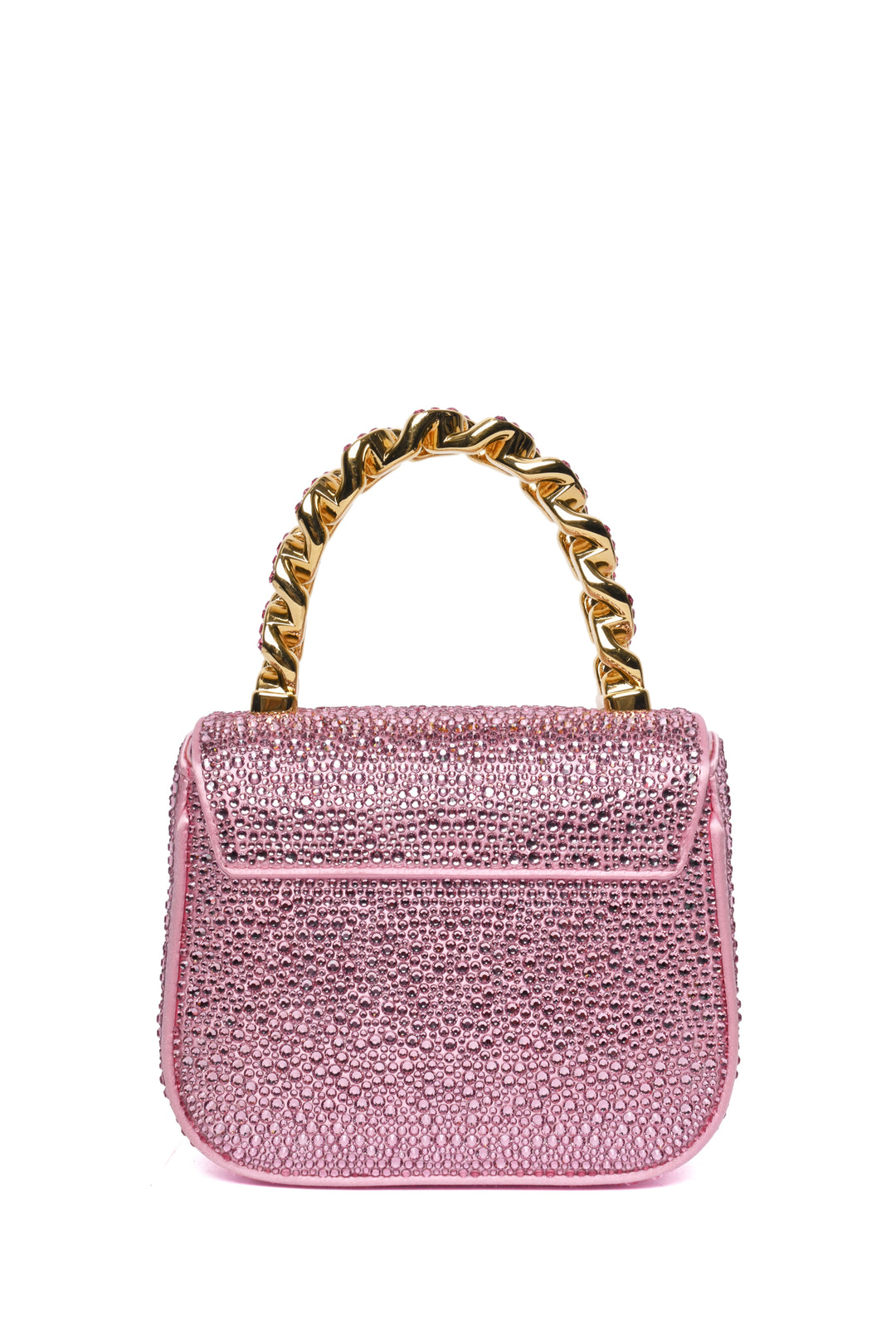 Versace Rhinestone Embellished Medusa Mini Crossbody Bag