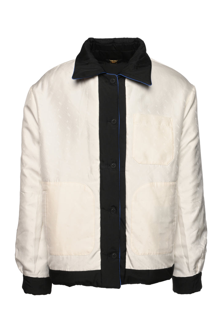 Fendi Size XL Men's 2021 Reversible Silk Padded Jacket