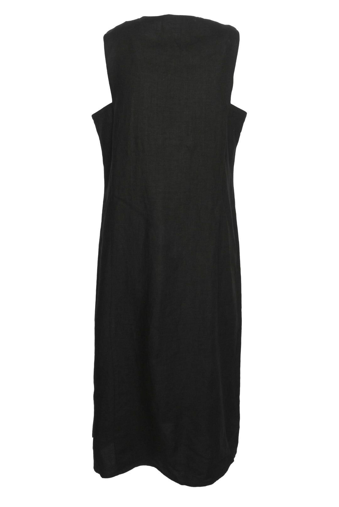 Zeus + Dione Size 6 Linen V-Neck Midi Dress