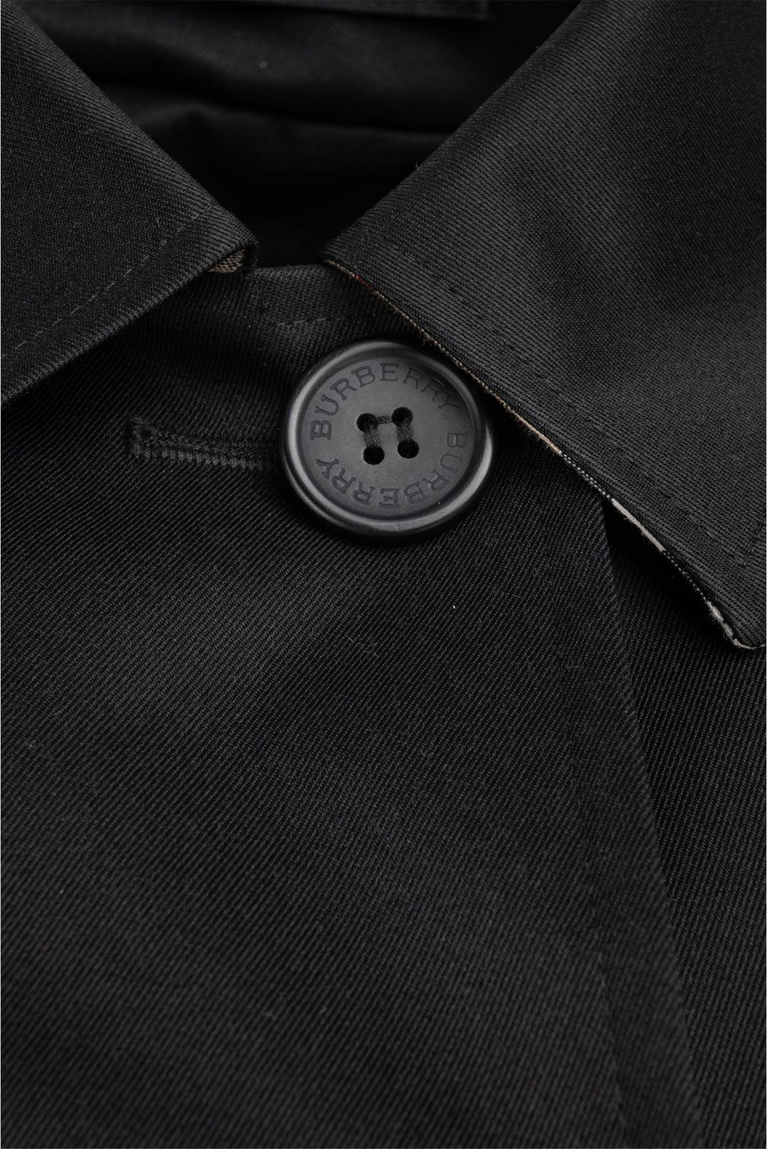 Burberry Size 2 Wool-Lined Poly Blend Mid-Length Coat