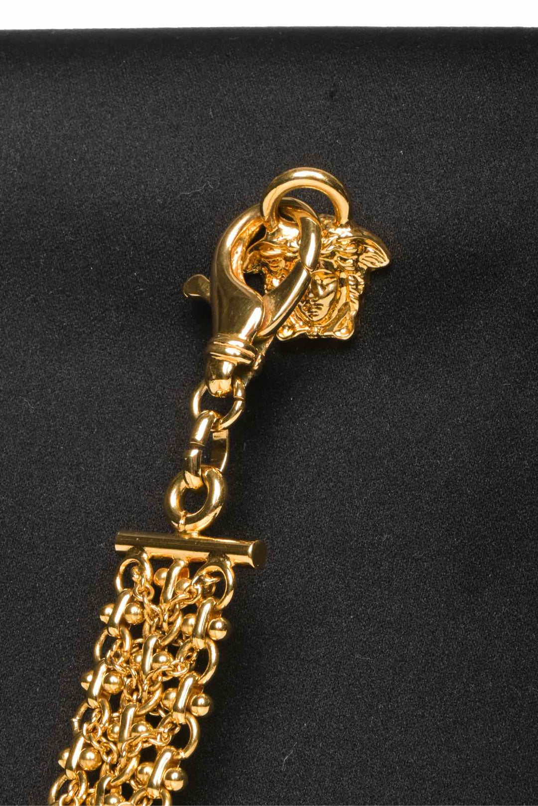 Versace Satin Medusa Clutch