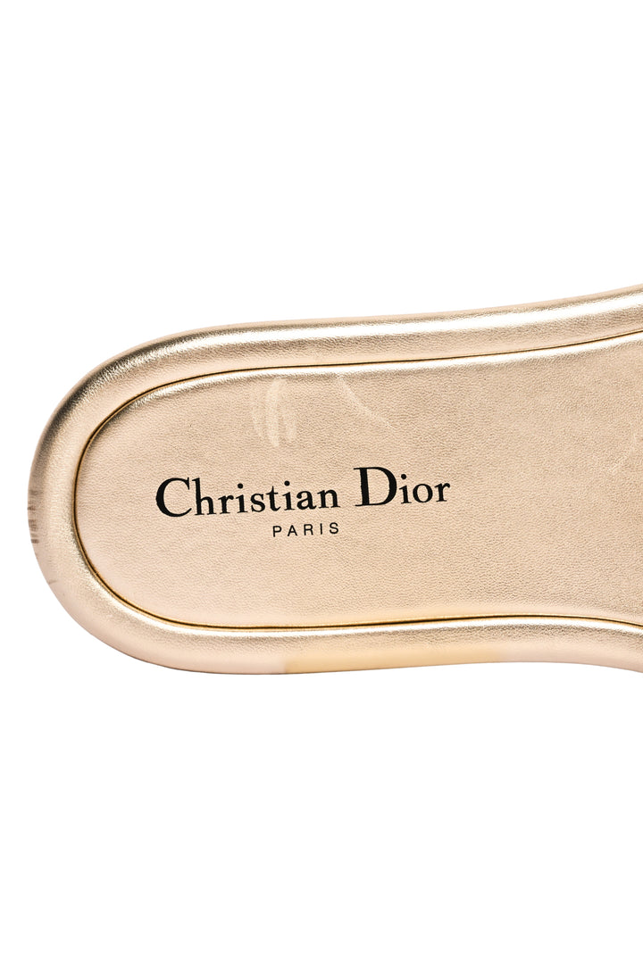 Christian Dior Size 40 D-Flat Slide Sandals