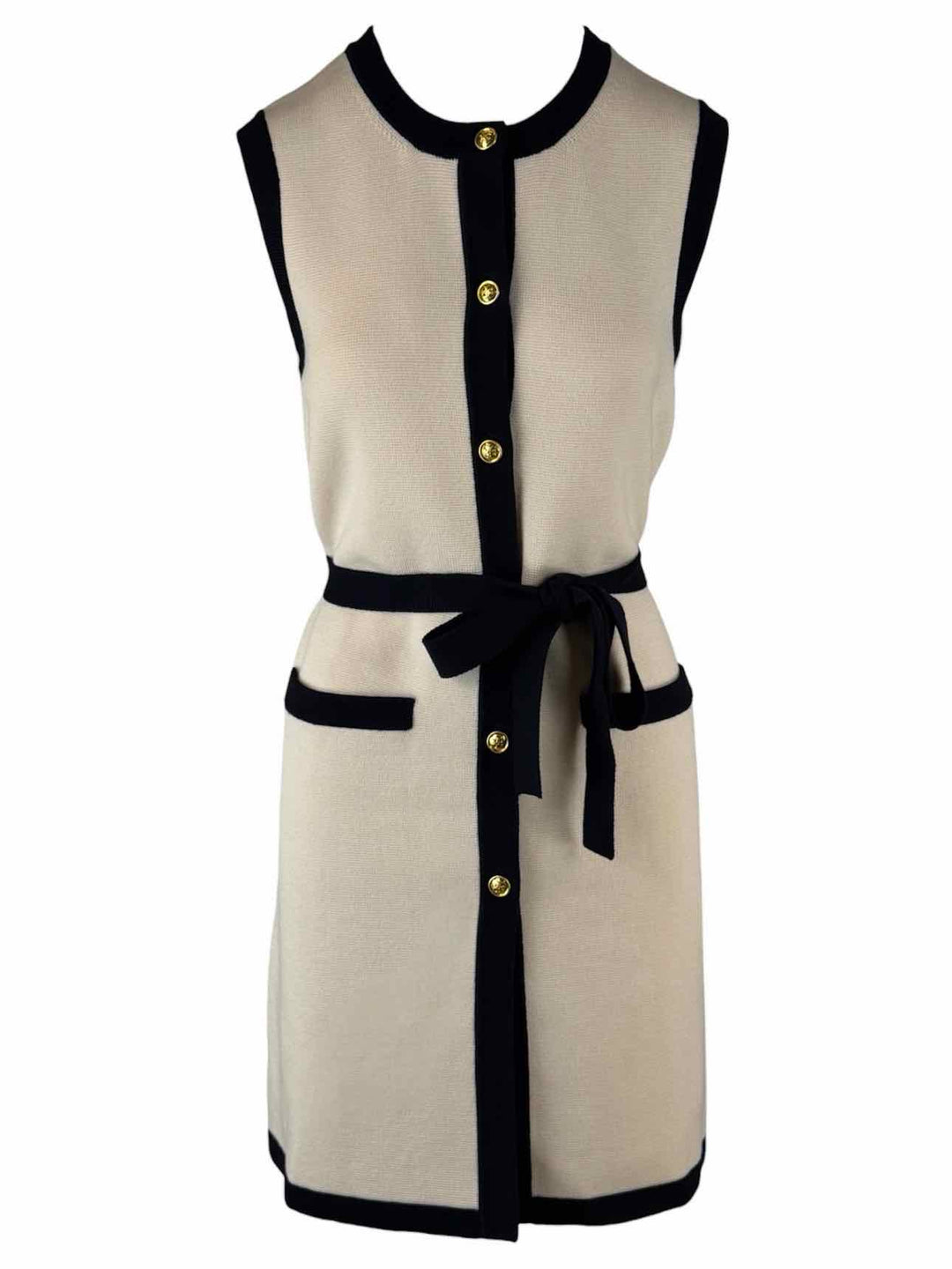 Tory Burch Size L Wool Long Vest
