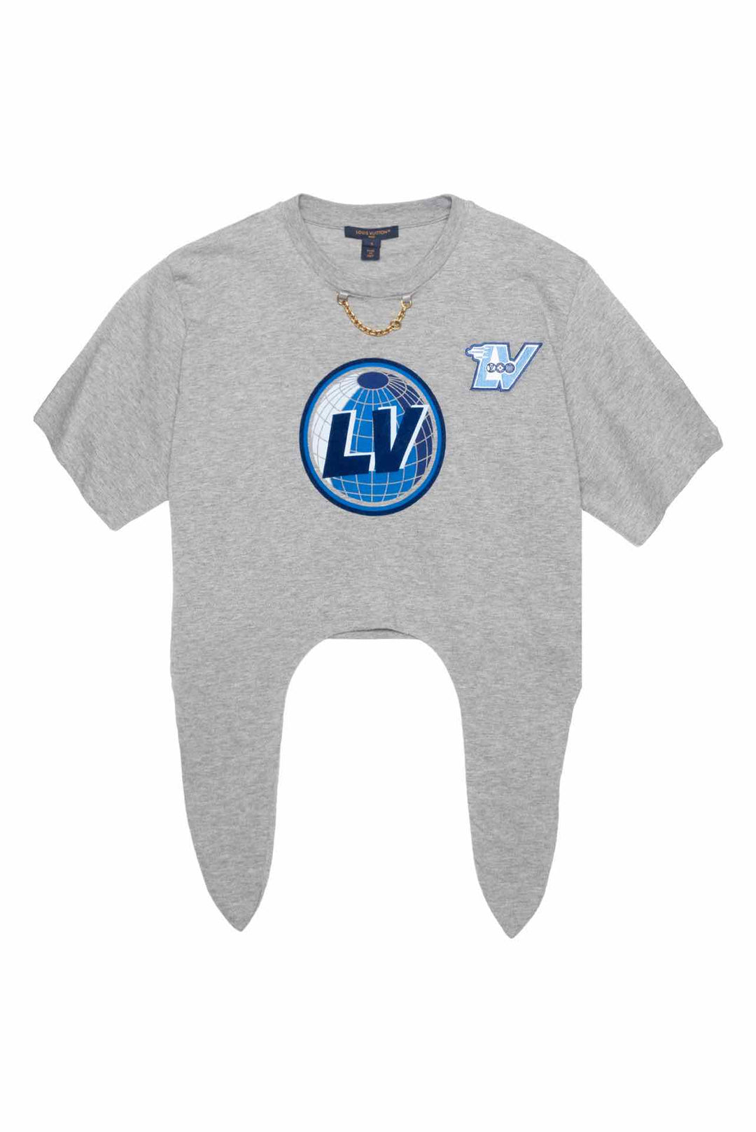 Louis Vuitton Size S LV Globe Self-Tie T-Shirt