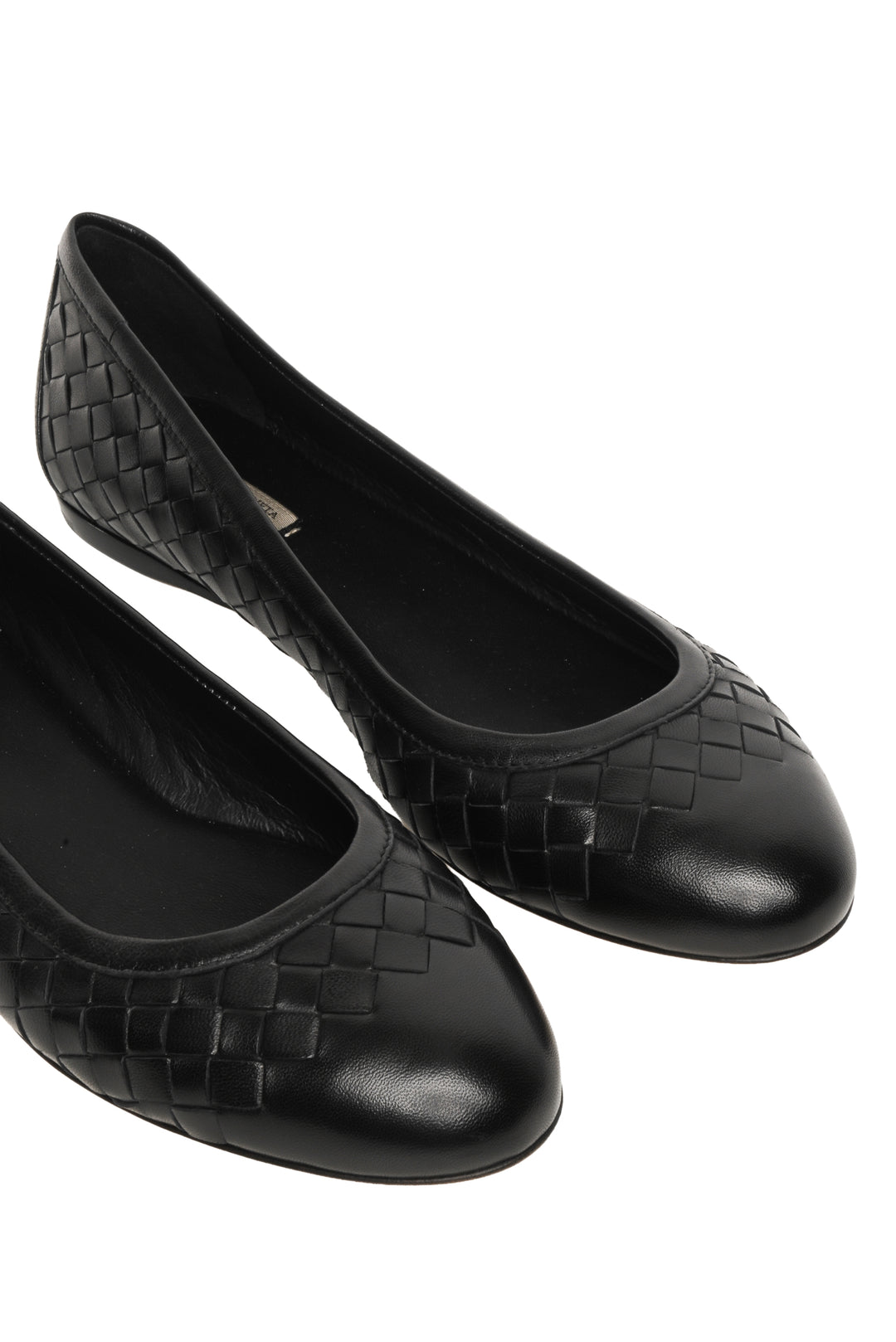 Bottega Veneta Size 36.5 Intrecciato Leather Ballet Flats