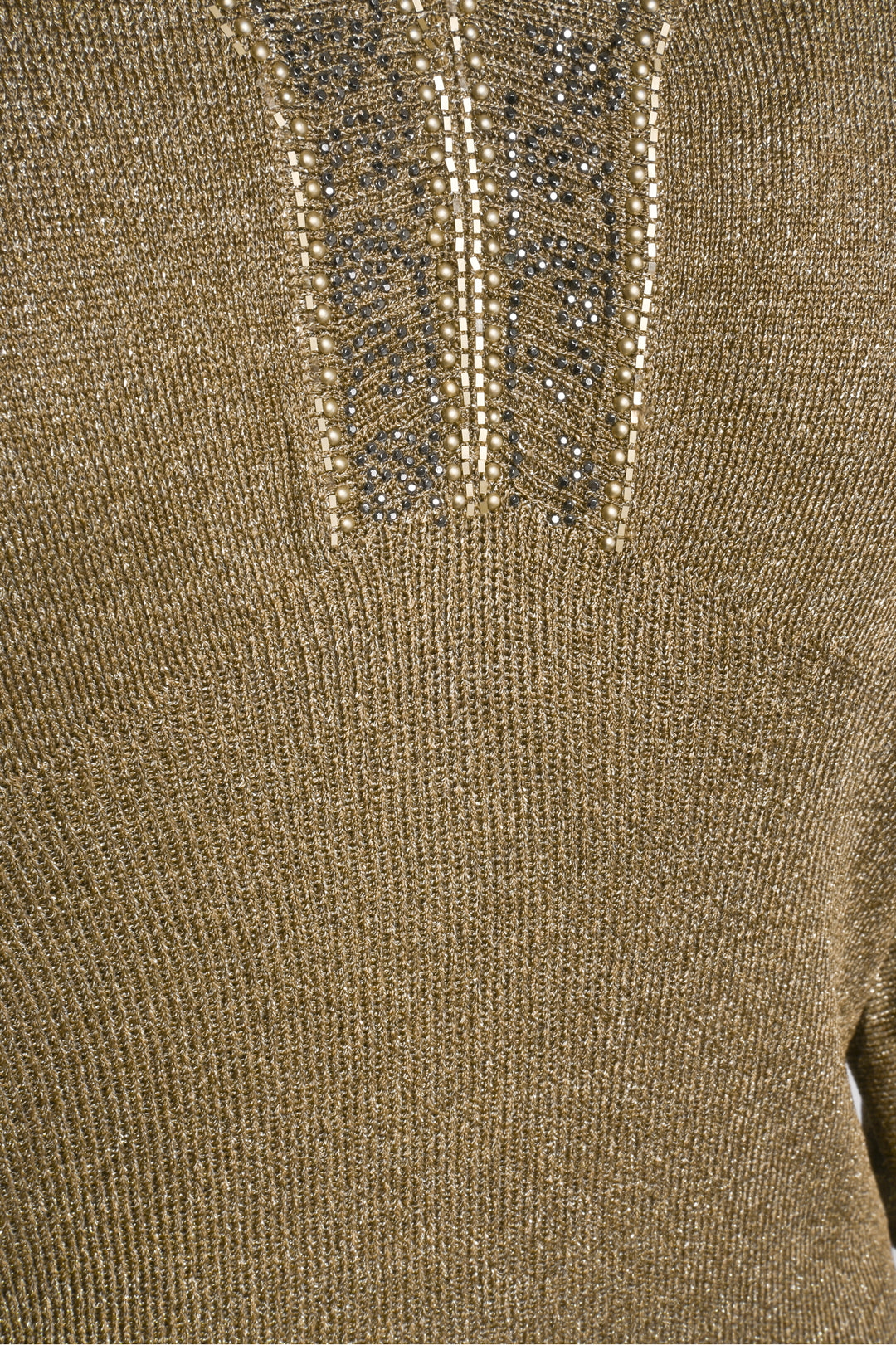 St. John Size S V-Neck Embellished Wide Sleeve Tops