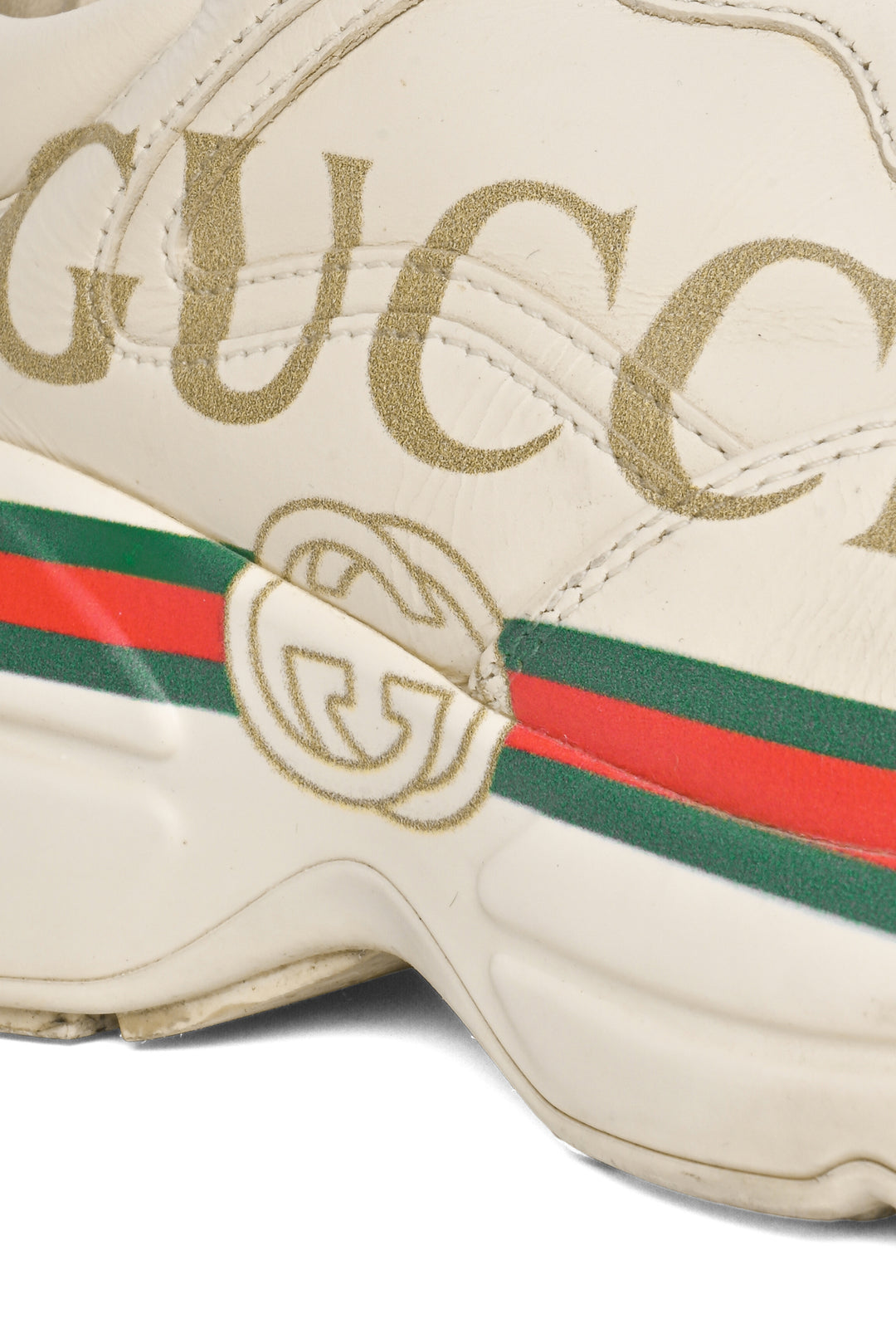 Gucci Size 35 Vintage Logo Rhyton Sneaker