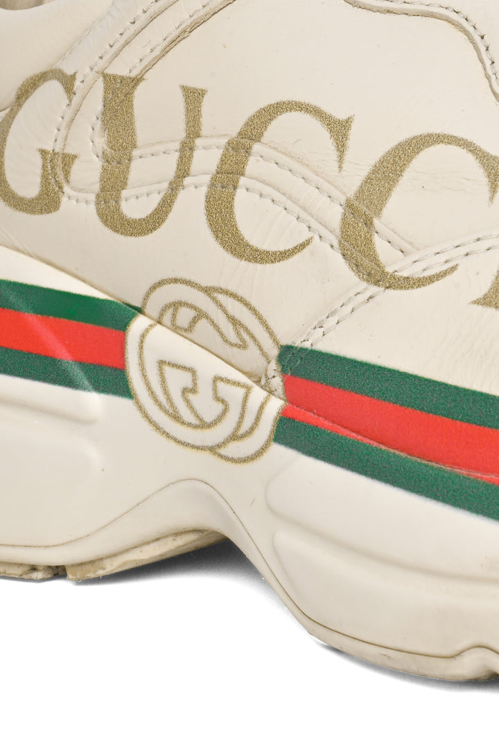 Gucci Size 35 Vintage Logo Rhyton Sneaker