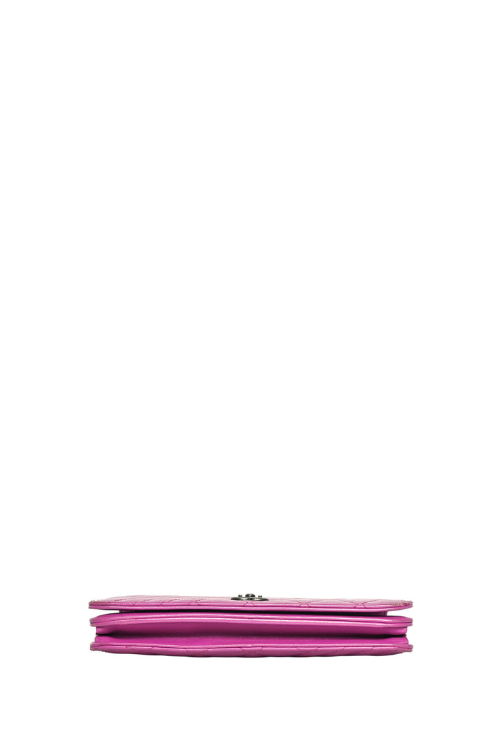 Chanel 2014-2015 Coco Boy Quilted Lambskin Wallet On Chain Crossbody