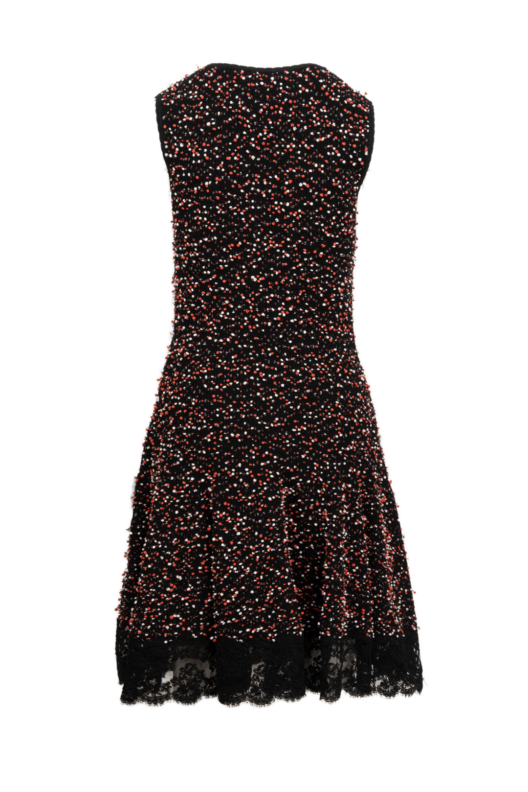 Oscar De La Renta Size 2 2017 Boucle Pompom Tank Dress