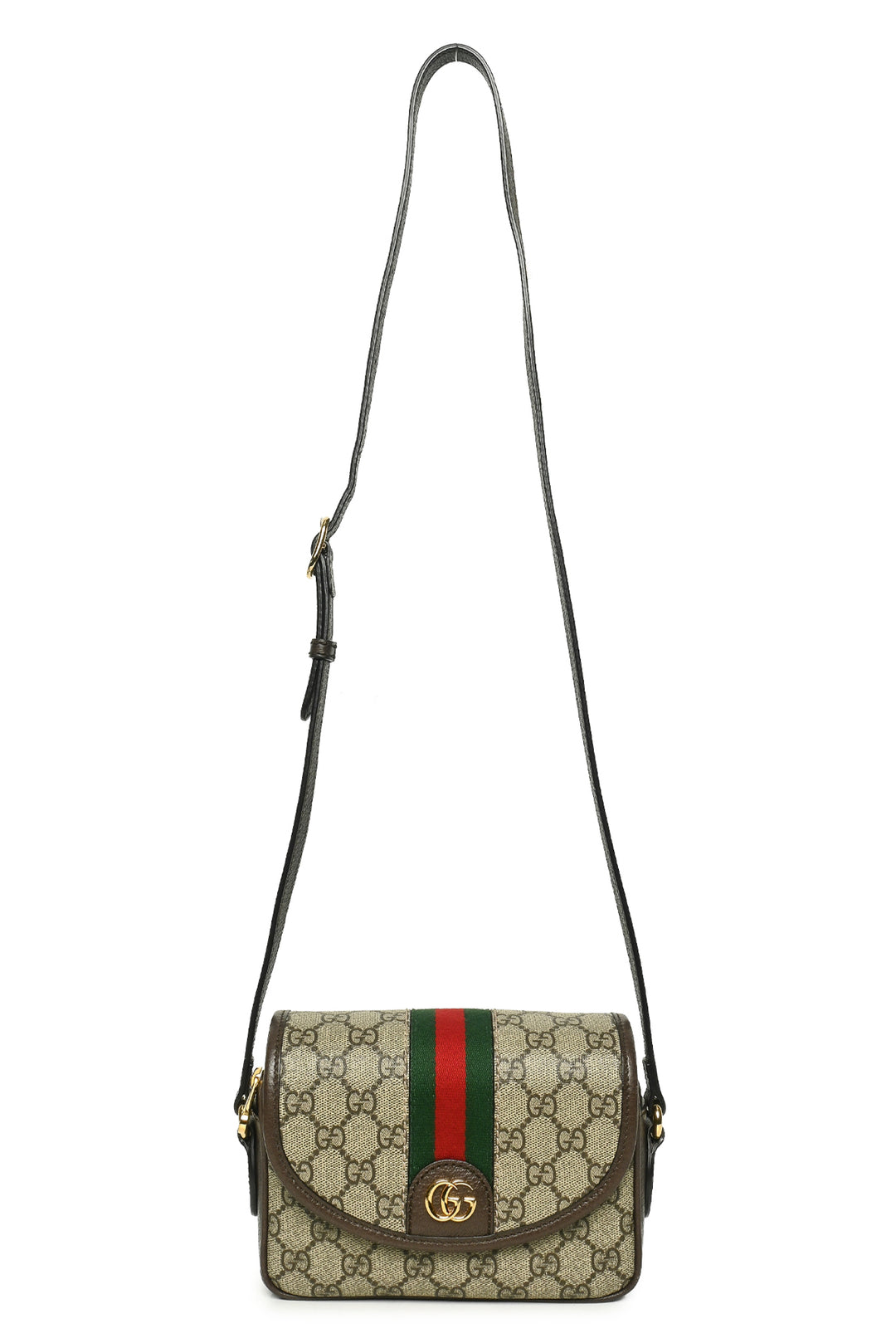 Gucci GG Supreme Coated Canvas Ophidia Mini Crossbody Shoulder Bag