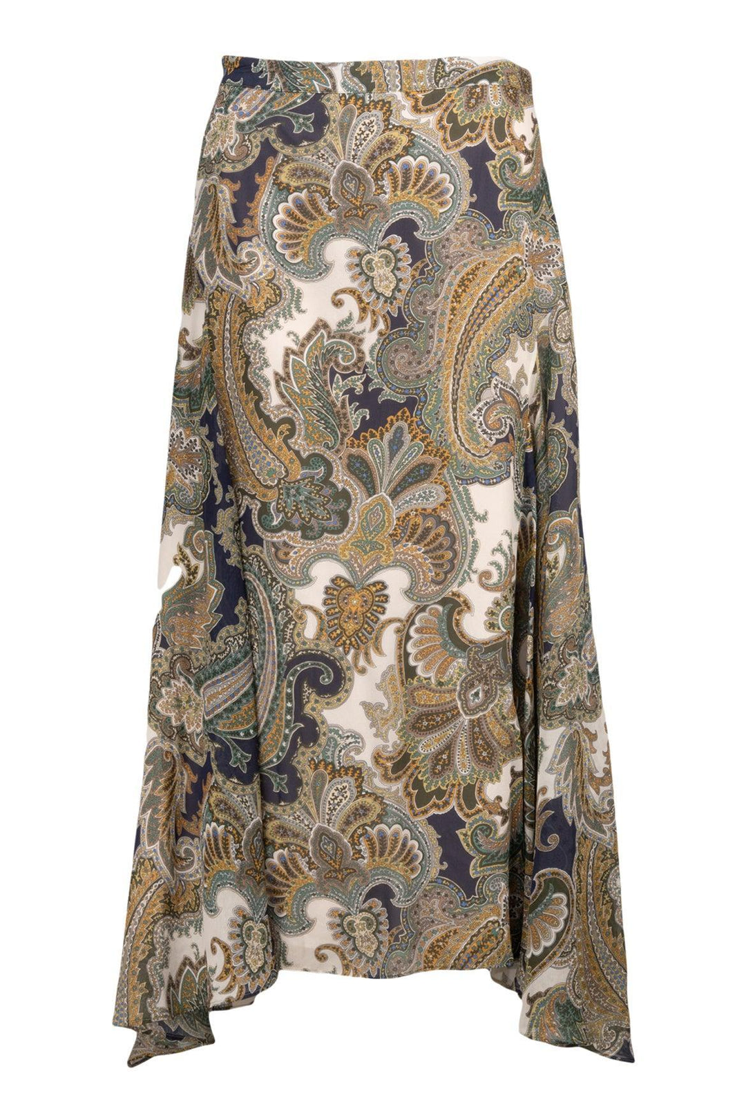Veronica Beard Size 10 Karima Paisley Print Silk Midi Skirt