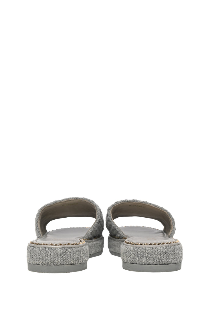 Chanel Size 37 Chain CC Slide Sandals