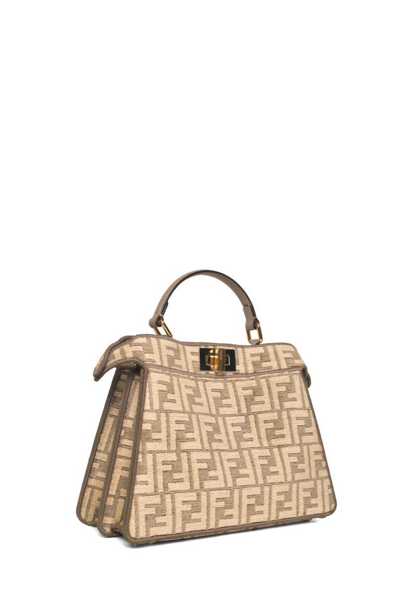 Fendi Peekaboo Iseeu Chenille Vitello Seta FF Bag