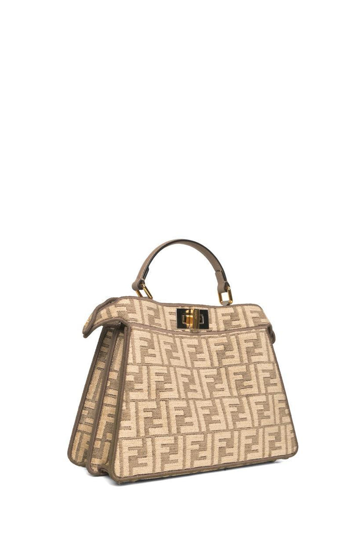 Fendi Peekaboo Iseeu Chenille Vitello Seta FF Bag
