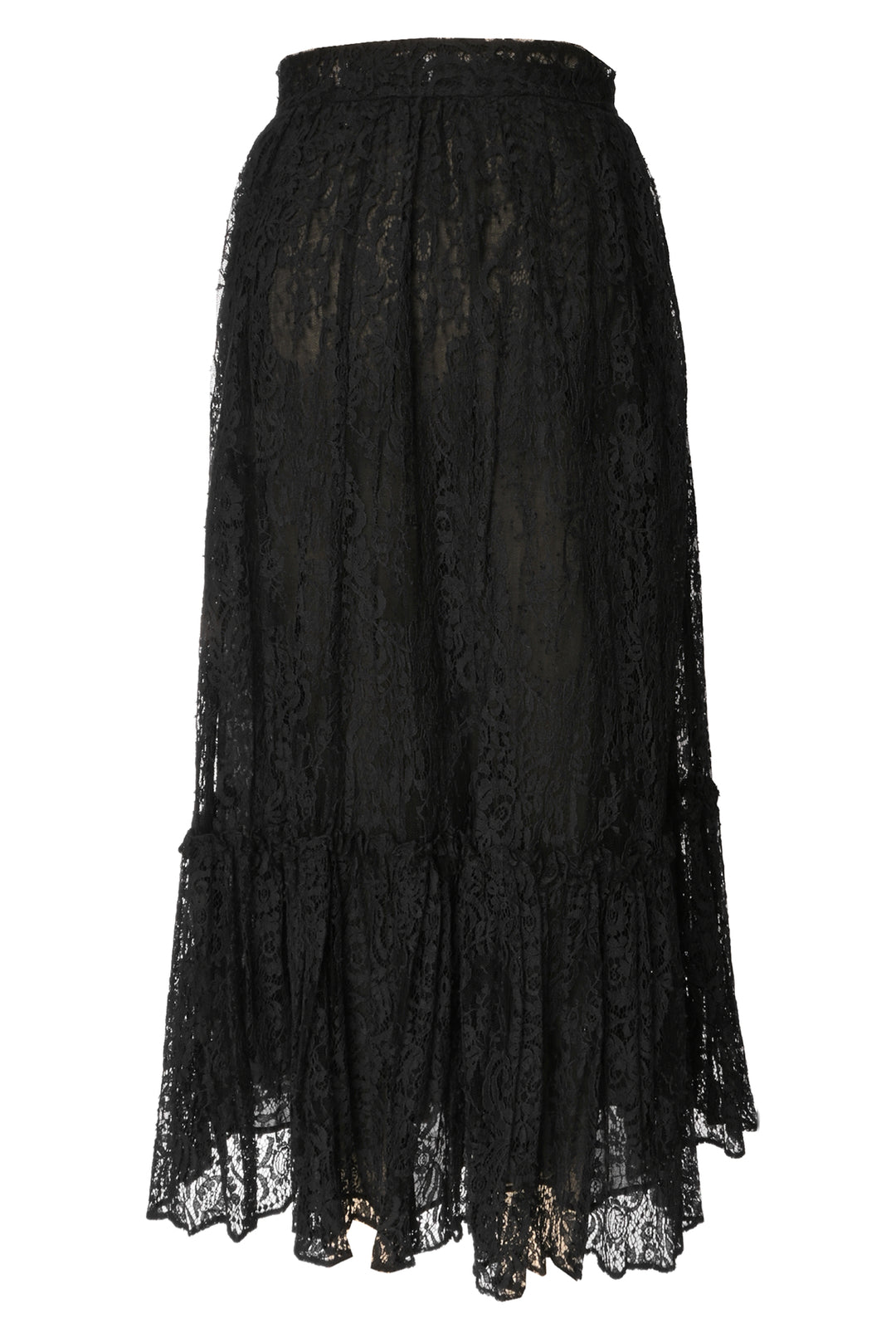 Valentino Size L Lace Midi Skirt