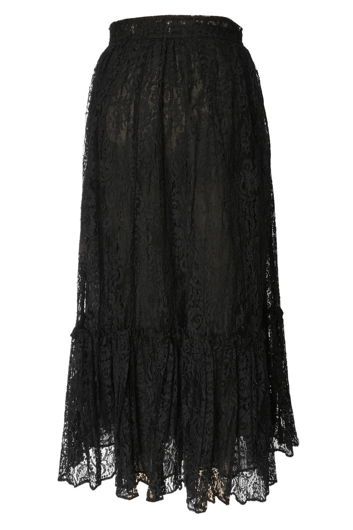 Valentino Size L Lace Midi Skirt