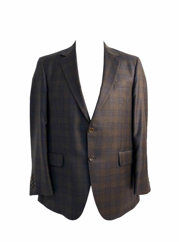 Coppley Size 42 Men's Wool Plaid Blazer