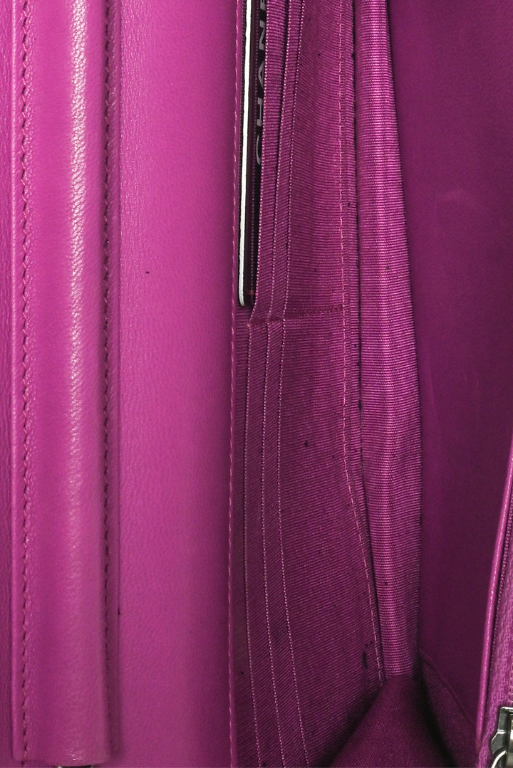 Chanel 2014-2015 Coco Boy Quilted Lambskin Wallet On Chain Crossbody