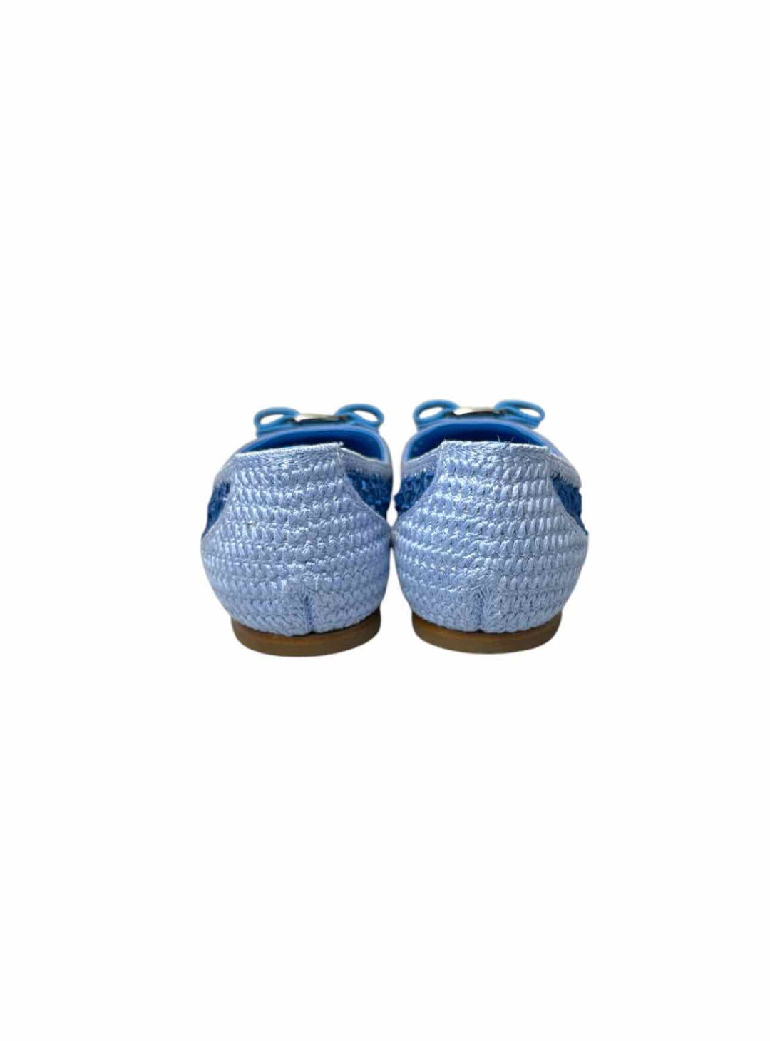 Ferragamo Size 8 Varina Crochet Ballet Flats