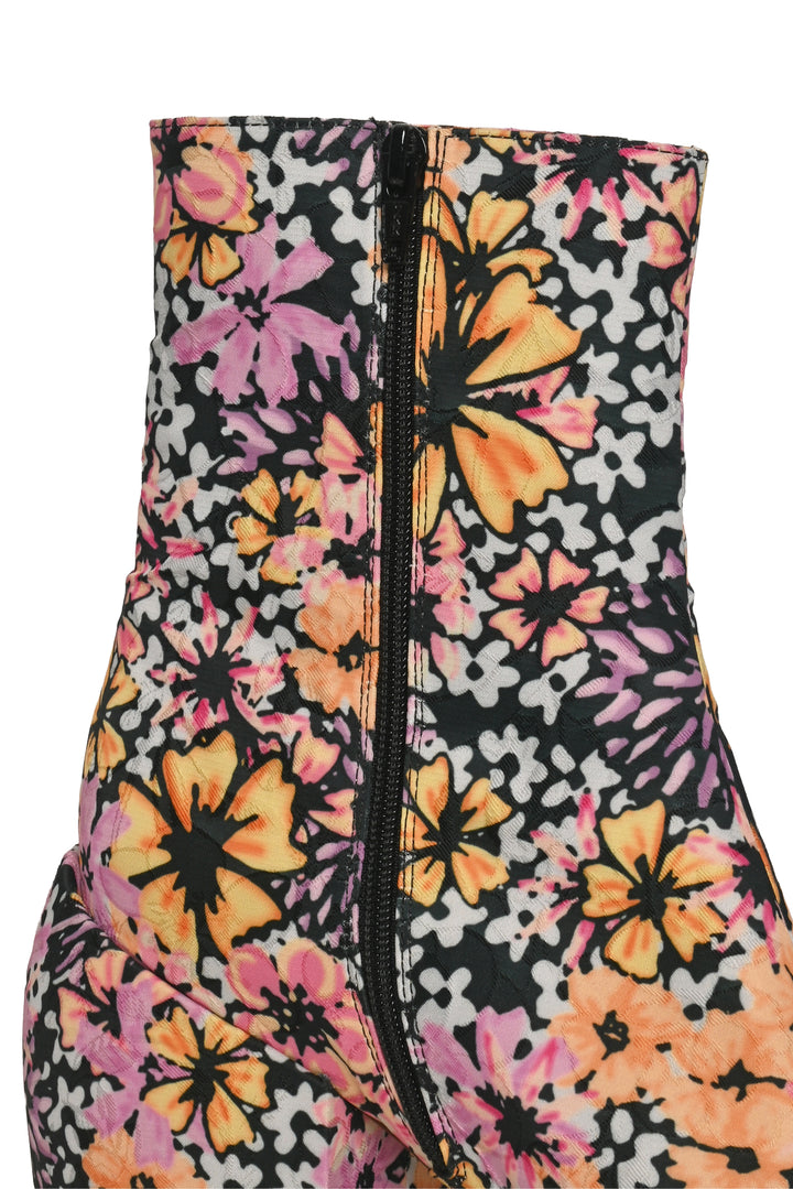 Dries Van Noten Size 38.5 Floral Ankle Boots