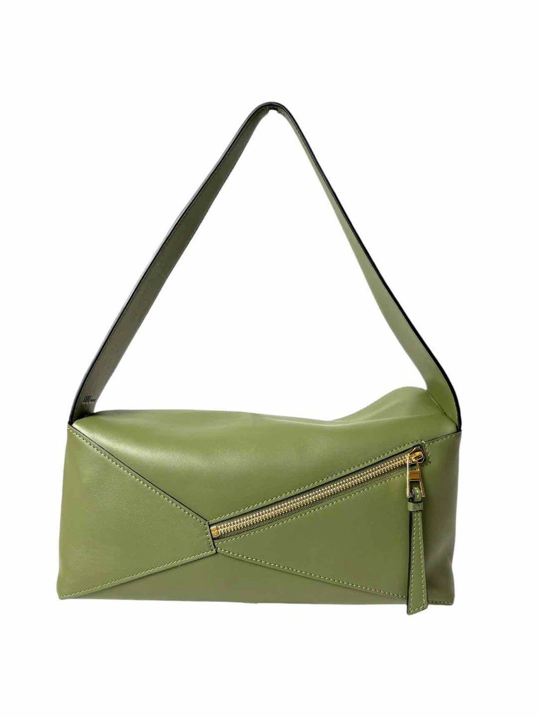 Loewe Avacado Green Leather Puzzle Hobo Purse