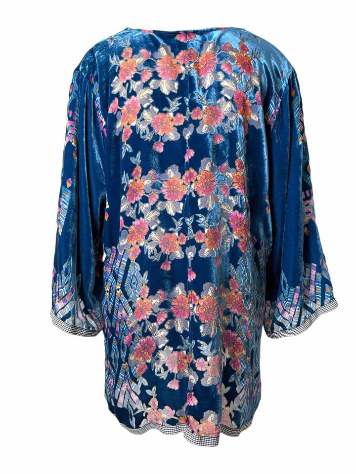 Johnny Was Printed Velvet Size XL Tops