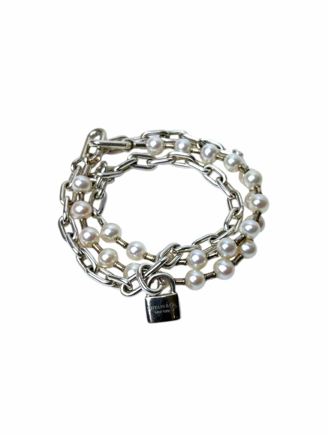 Tiffany & Co Lock and Pearl  Bracelet