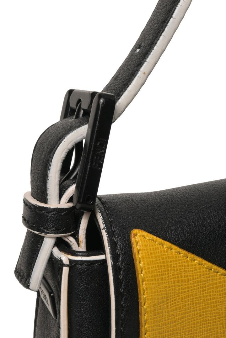 Fendi Vitello Dolce Elite Monster Eyes Baguette Bag