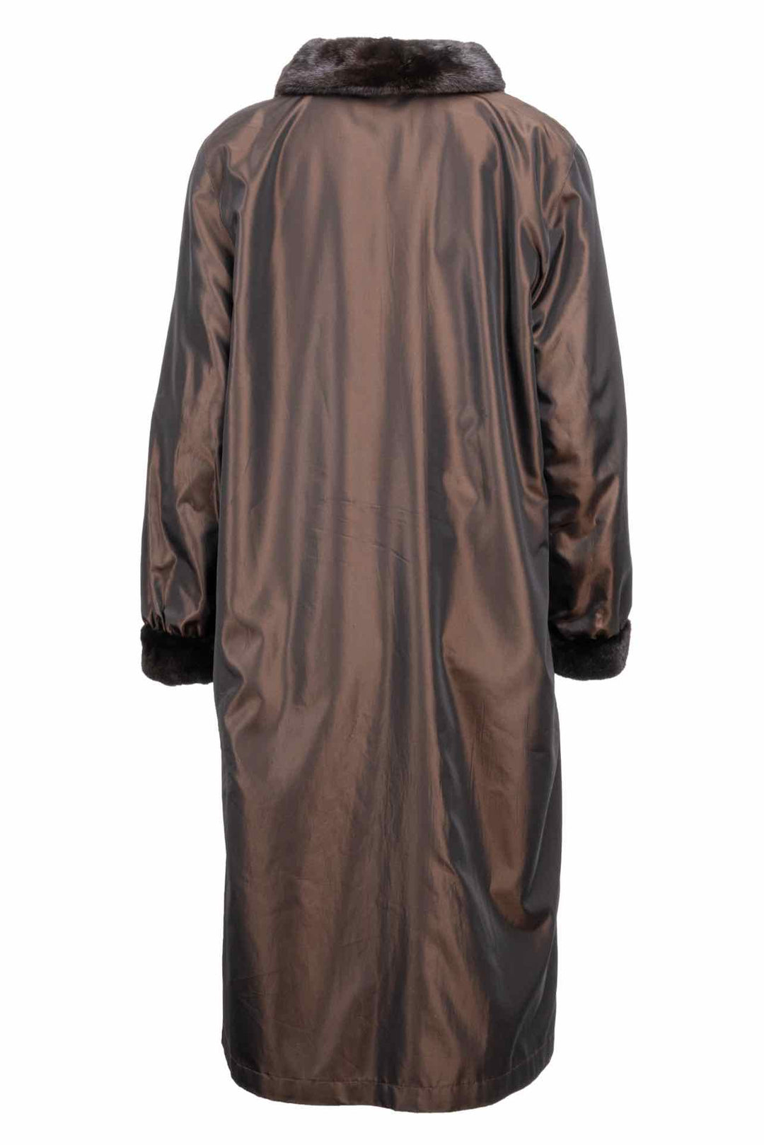 Mink Hooded Fur Size M Coat