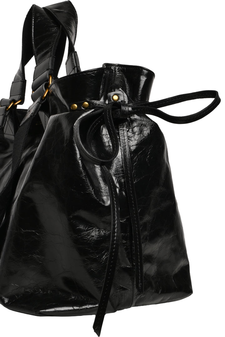 Isabel Marant Crinkled Leather Wardy Tote