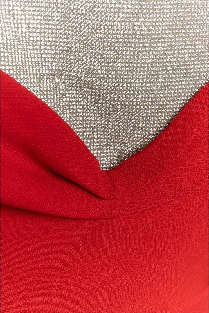 Roland Mouret Size 10 Crystal Embellished Midi Dress