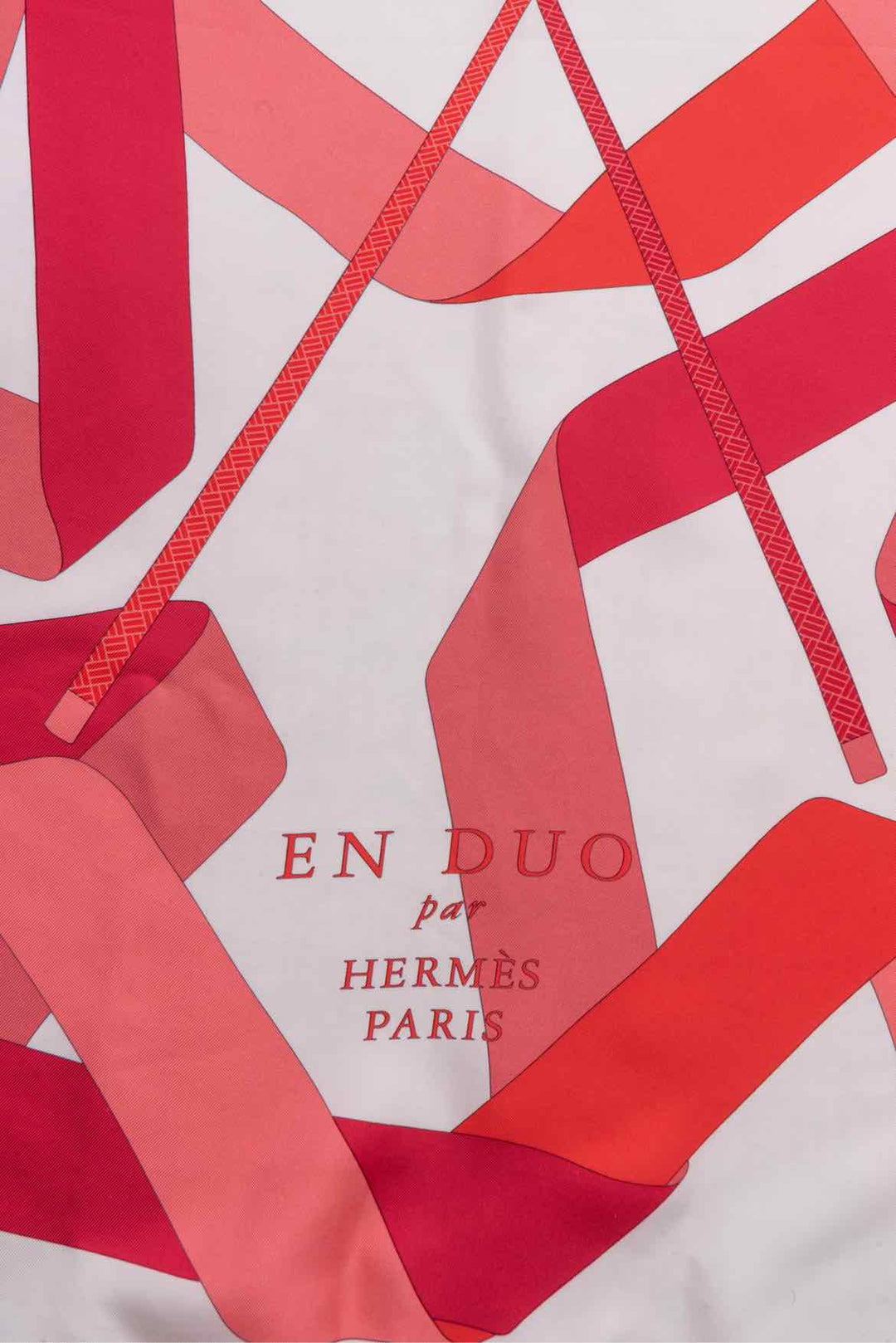 Hermes En Duo Print Silk Square Scarf