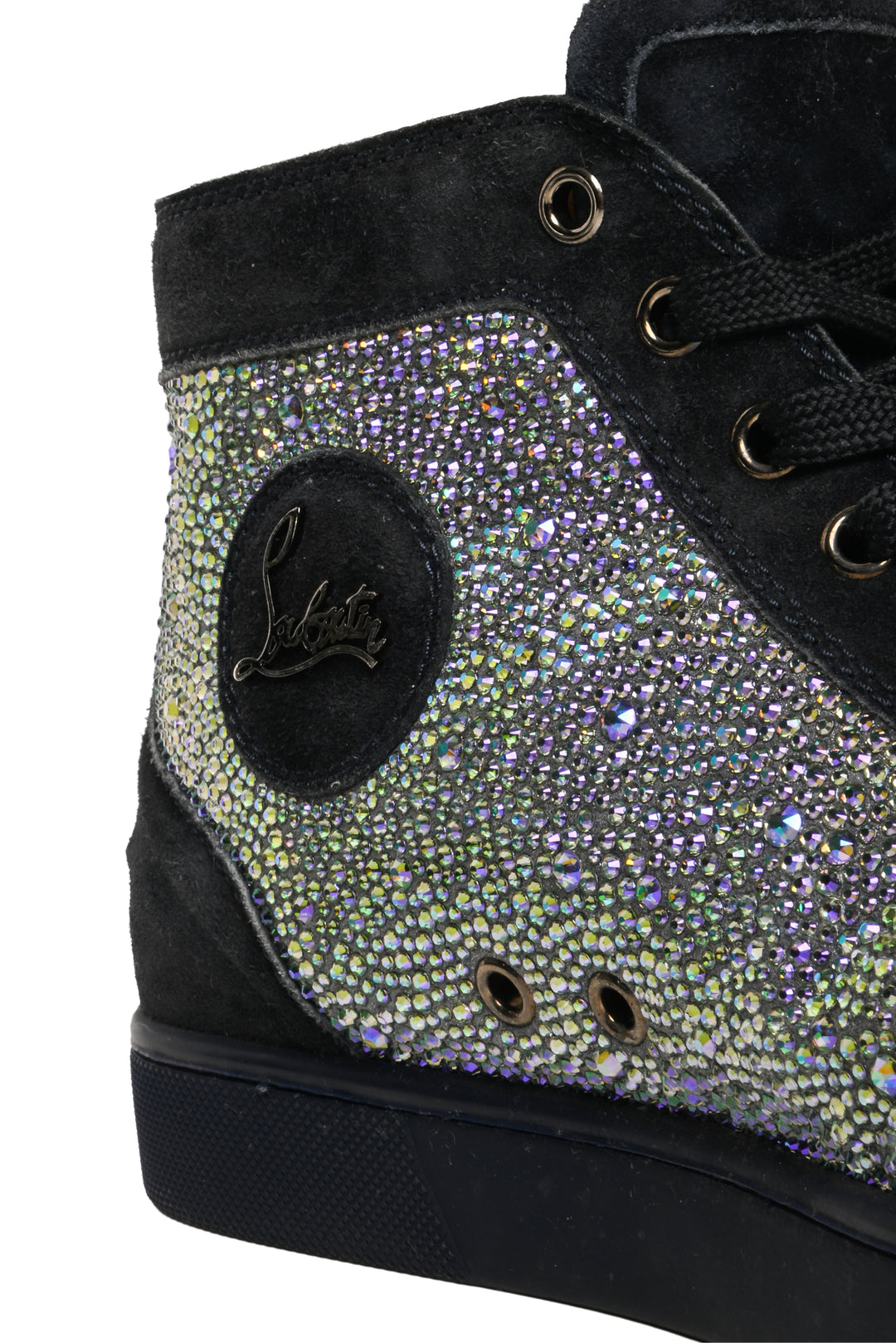 Christian Louboutin Mens Shoe Size 41.5 Louis Strass High Top Sneakers