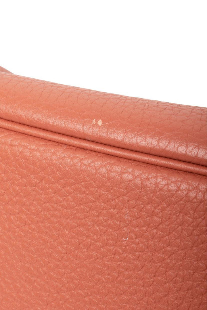 Hermes 2013 Peach Crevette Togo Leather Birkin 35 Retourne