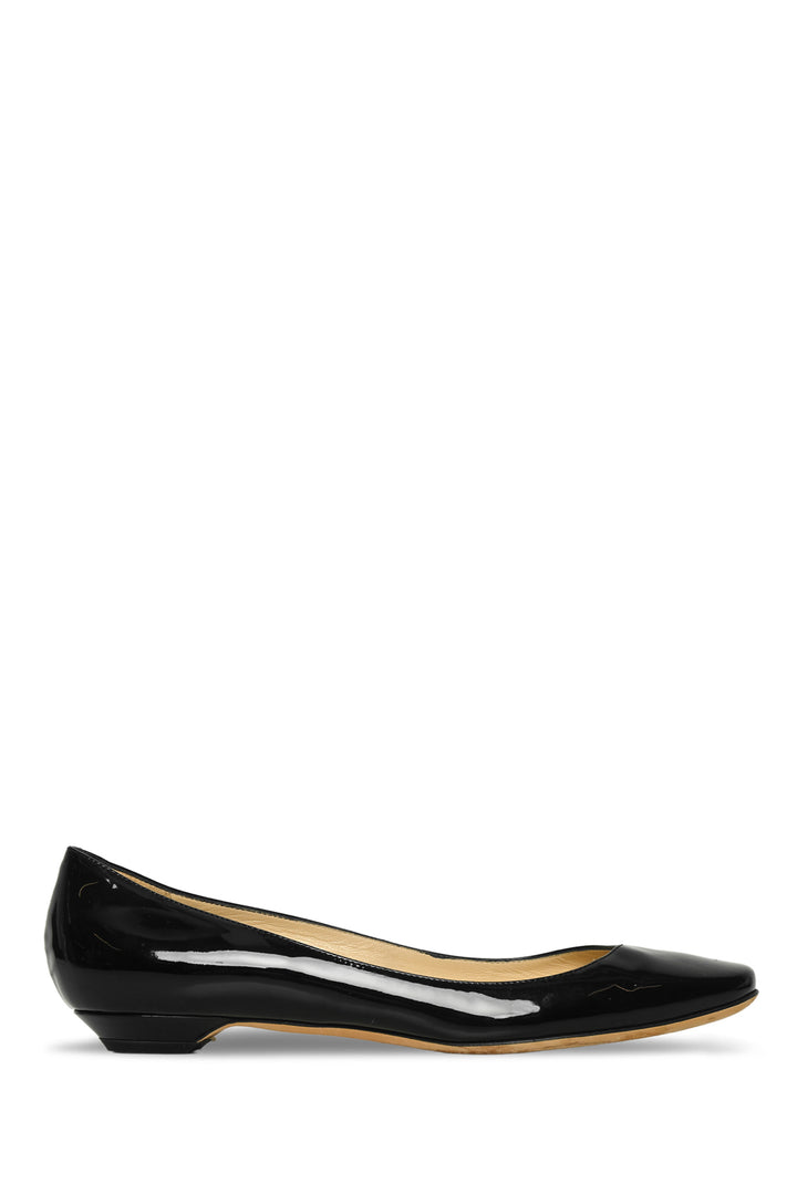 Jimmy Choo Size 38.5 Patent Leather Ballet Flat