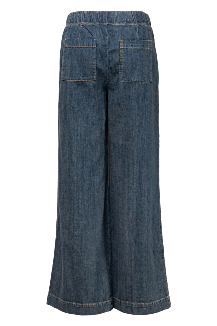 James Perse Size 0 Pleated Denim Pants