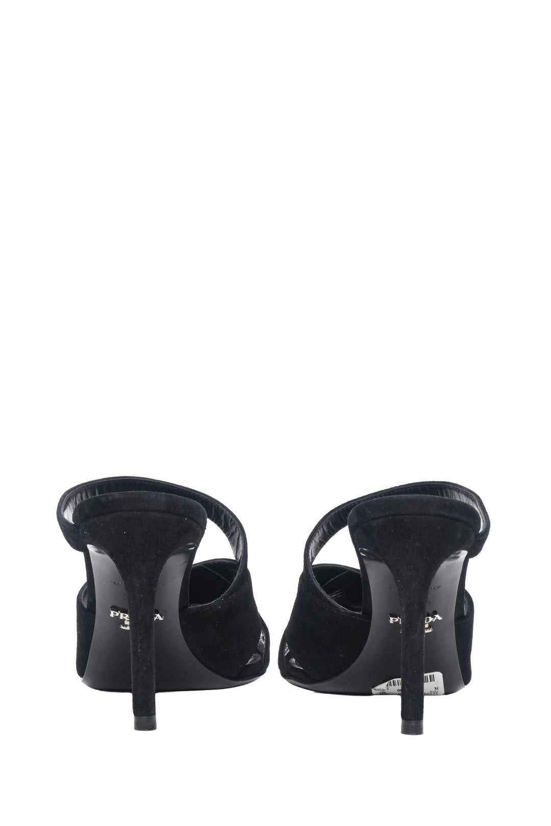 Prada Size 36.5 Suede Mules Sandals